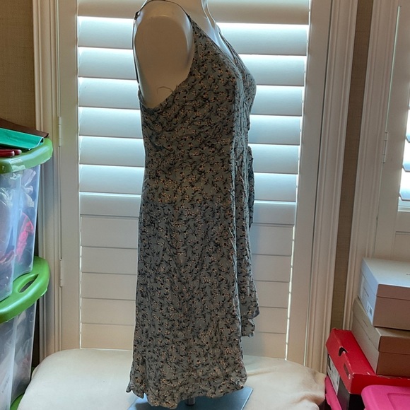 Xhilaration Blue Floral Midi Dress - Picture 4 of 11